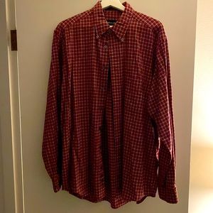Eddie Bauer Plaid button down, Large Tall